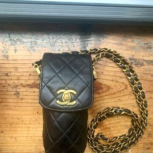 100% Authentic CHANEL Mobile Crossbody 24kGold Bag